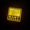 Mama In Car Baby Kids On Board Highly Reflective Stickers For Car Night Safety Driving Personalized Children Warning Sign Decals