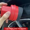 Esponja Aplicadora de Cera para Neumáticos Curva con Tapa Ergonómica Almohadilla de Limpieza y Abrillantado para Neumáticos de Coche Herramienta de Detallado Accesorio de Limpieza y Encerado para Coche