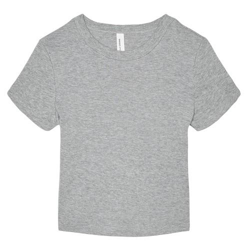 Bella + Canvas Womens/Ladies Baby Micro-Rib Crop Top