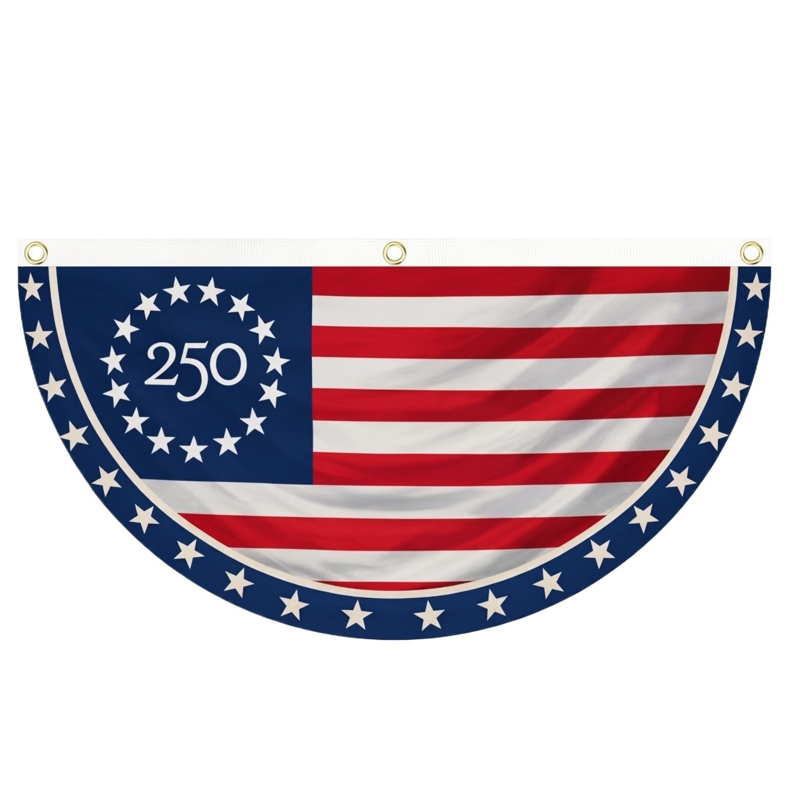 

250 Years of Freedom Garden Flag Polyester Patriotic Memorial Decoration for Independence Day Veterans Day 75cm 29 53in by 37 5cm 14 76in One Size