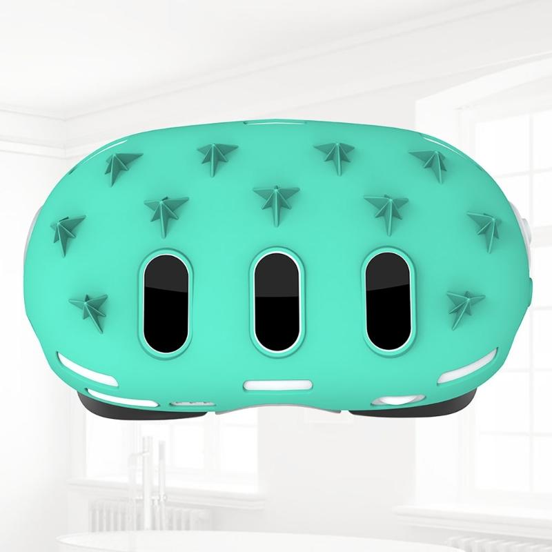 Complete 7Piece Accessory Kit for VR Gaming Lens Cover, Controller Grips Rocker Cover Face Covers Fully Protect