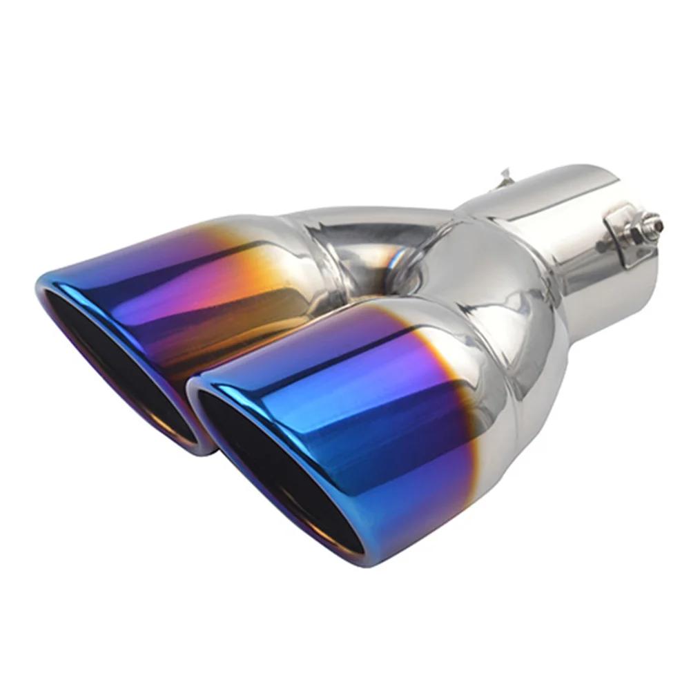 76/63/58mm Universal Car Exhaust Tip Outlet Stainless Steel Car Exhaust Pipe Nozzle for Toyota Muffler Tip Tail Car Accessories