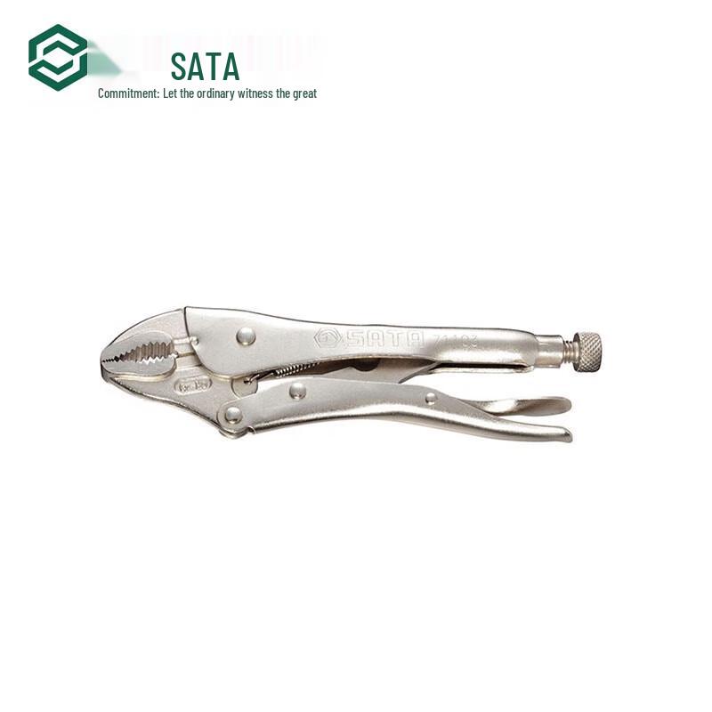 SATA 10-inch Round Jaw Vise Grip Pliers with Wire Cutter