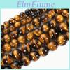 Yellow Grain Tiger Natural Eye Stone Beads 15"strand Smooth Loose Spacer Beads 4681012mm For Jewelry Making Diy Bracelets Accessories