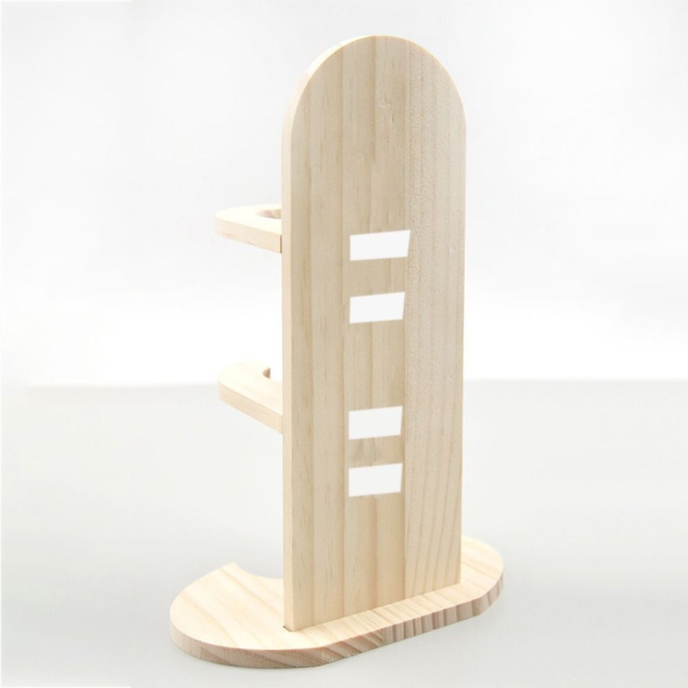 Holz-Hamster-Wasserflaschenhalter Verstellbarer Haustier-Wasserflaschenständer für Käfig
