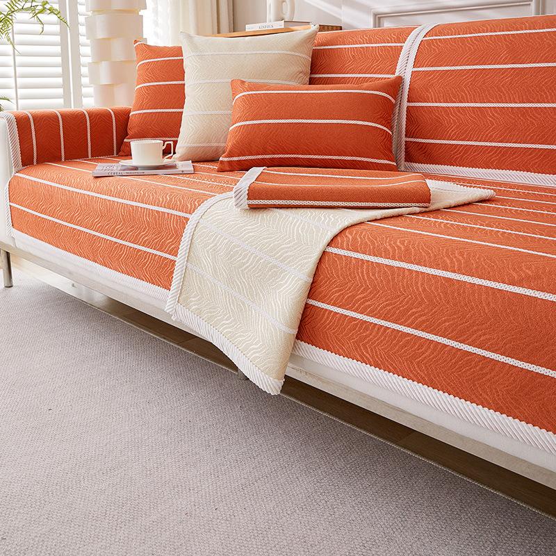 Light Luxury Anti -Slip Off -White Sofa Cushion For All Seasons New Living Room Simple Dust -Proof Sofa Armrest Cover Thickened