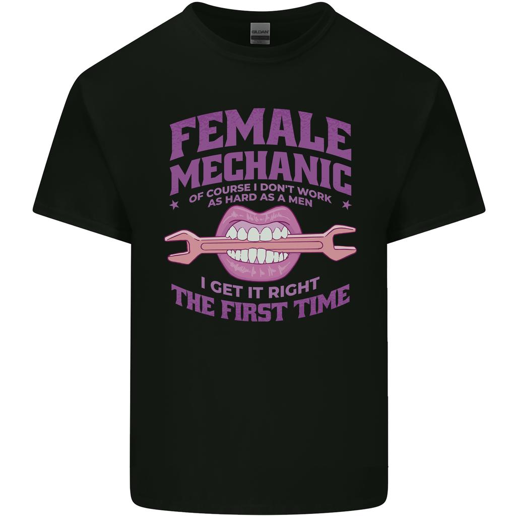 Funny Female Mechanic Unisexs Light Cotton TShirt