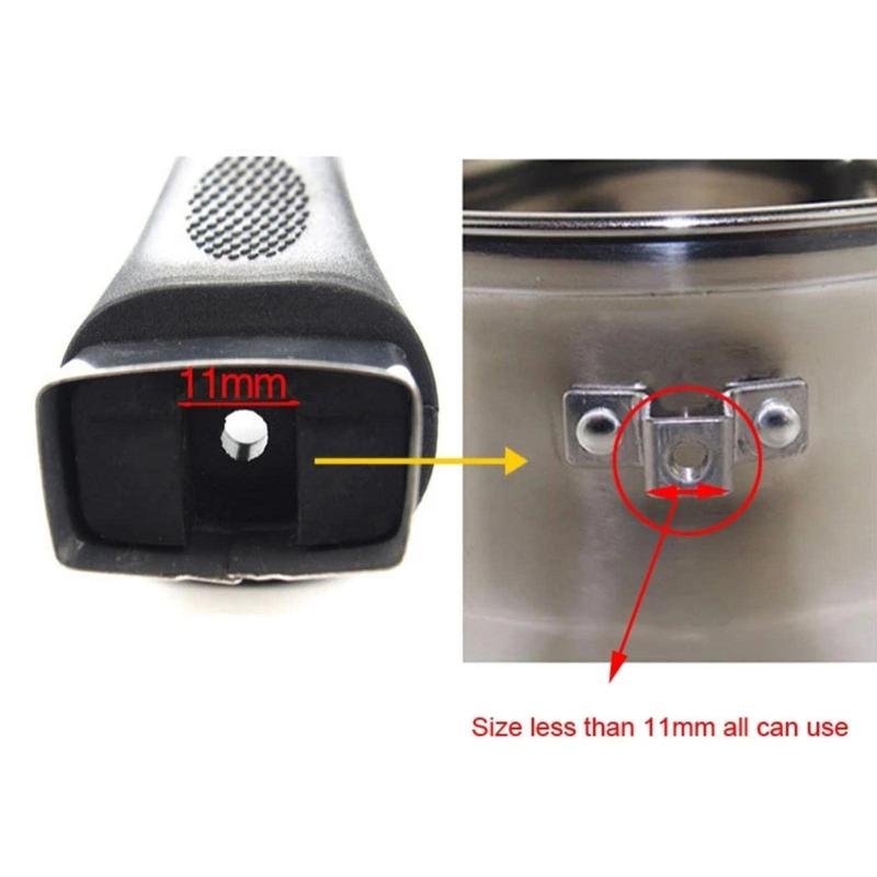 Universeller Langer Griff Ersatz Handgriff Abnehmbarer Griff Handgriff Kochgeschirr Topfdeckelgriff Kochzubehör