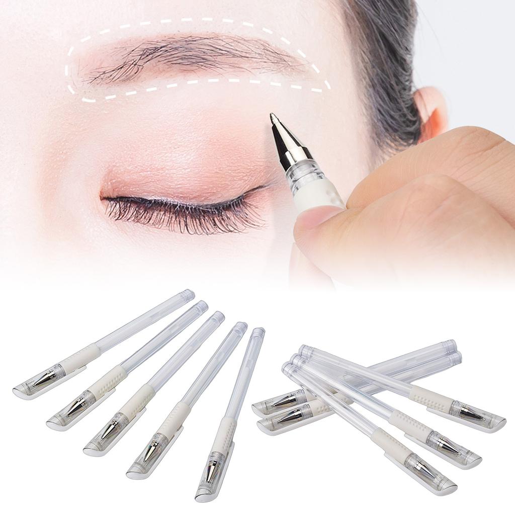 10x Skin Marker Positioning Pen White Surgical Skin Marker Eyebrow Permanent Makeup Pen Makeup Position Mark Tools