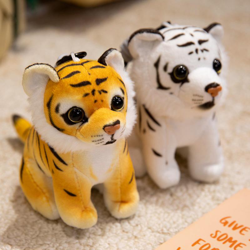 Cross-border Animal Plush Toy Pendant: Tiger, Panda, Giraffe, Leopard, Lion Doll Ornament
