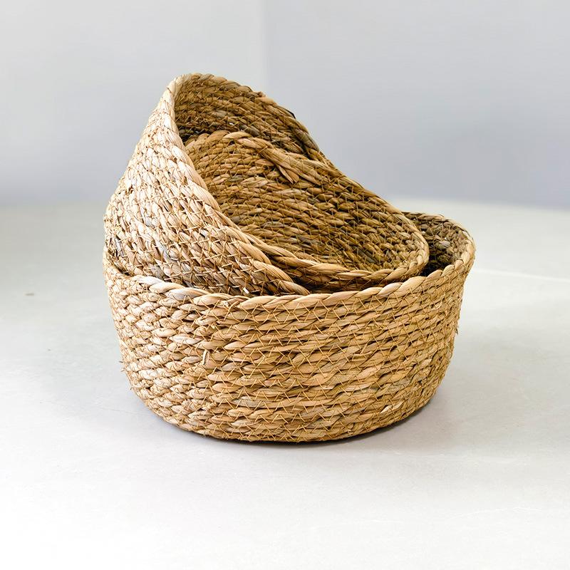 Simplicity, Woven Flowerpot, Multi-purpose, Woven Basket, Desktop Storage, Home Decor, Rattan Weaving, Breathable Flower Basket