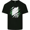 Torn Nigeria Flag Nigerian Day Football Kids T-Shirt Childrens