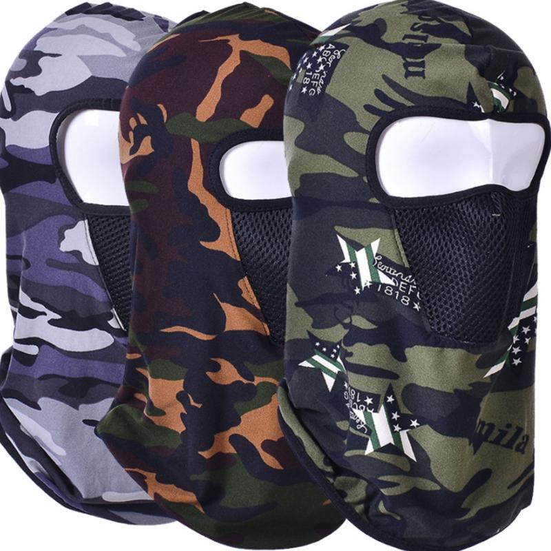 Lightweight Cycling Mask Camo Quick-drying Balaclava Sunscreen Sport Headgear for Cold Weather Chilly Outdoor Activities