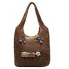New Woven Bag Cute Bow Beach Bag Fashion Straw One Shoulder Straw Tote Bag