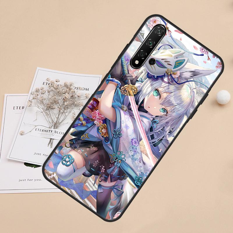 Shirakami Fubuki Hololive For Huawei Nova 10 9 SE 3i 7i 8i 11i 12i Y60 Y61 Y70 Y72 Y73 Y90 Y91 P20 P40 P30 Lite Case