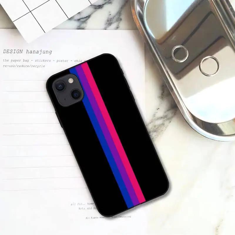 Bisexuelle Flagge Kunst Handyhülle Für iPhone 11 12 Mini 13 14 15 Pro XS Max X Plus SE XR Hülle