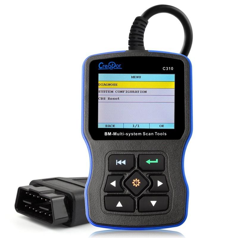 C310 V5.5 OBDII Multi-System Scan Tool Engine Fault Code Reader For BMW/MINI Sup