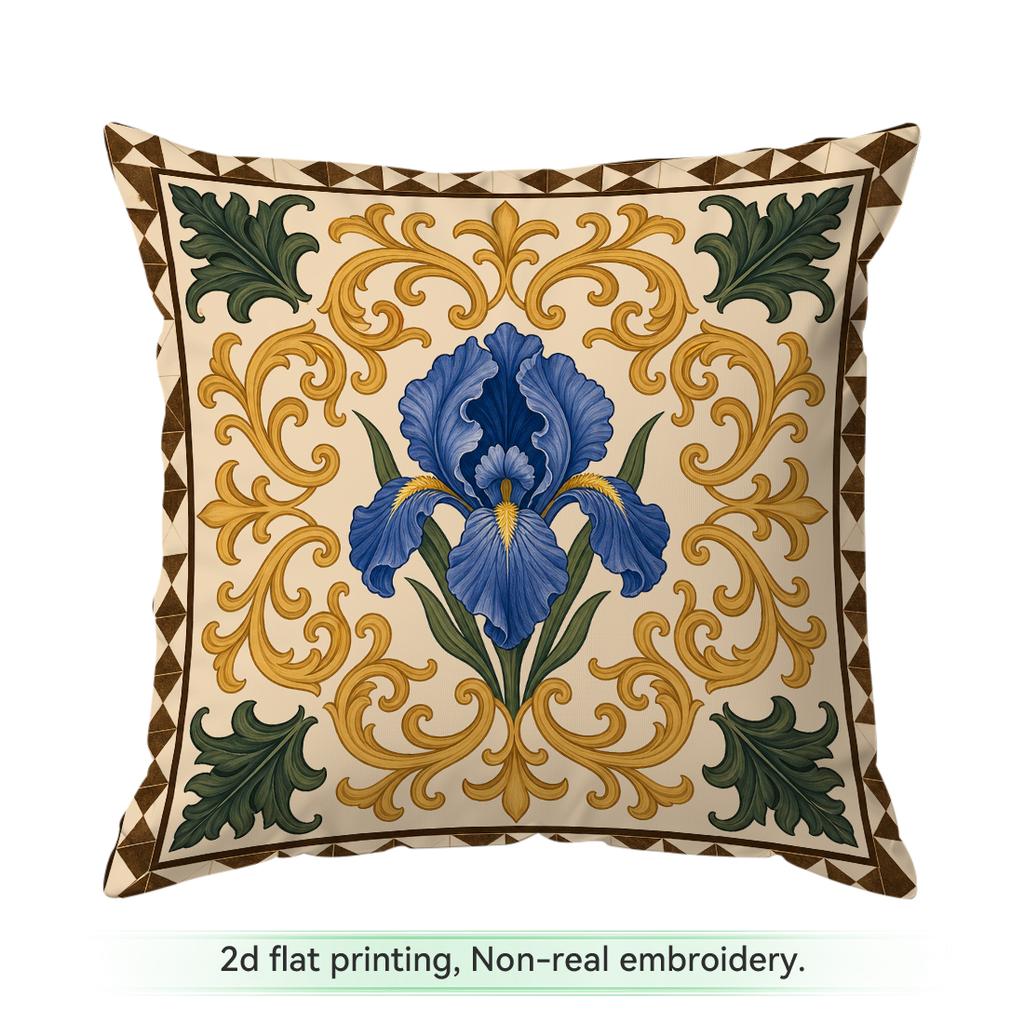 Pcs Vintage Exotic Palm Pattern Singlesided Printed Pillowcase Cushion Coversuitable For Living Roombedroomcar Decoration