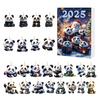 2025 Christmas Panda Advent Calendar Cartoon 2D Acrylic Panda Pendant Countdown Calendar Multifunctional Home Decorations