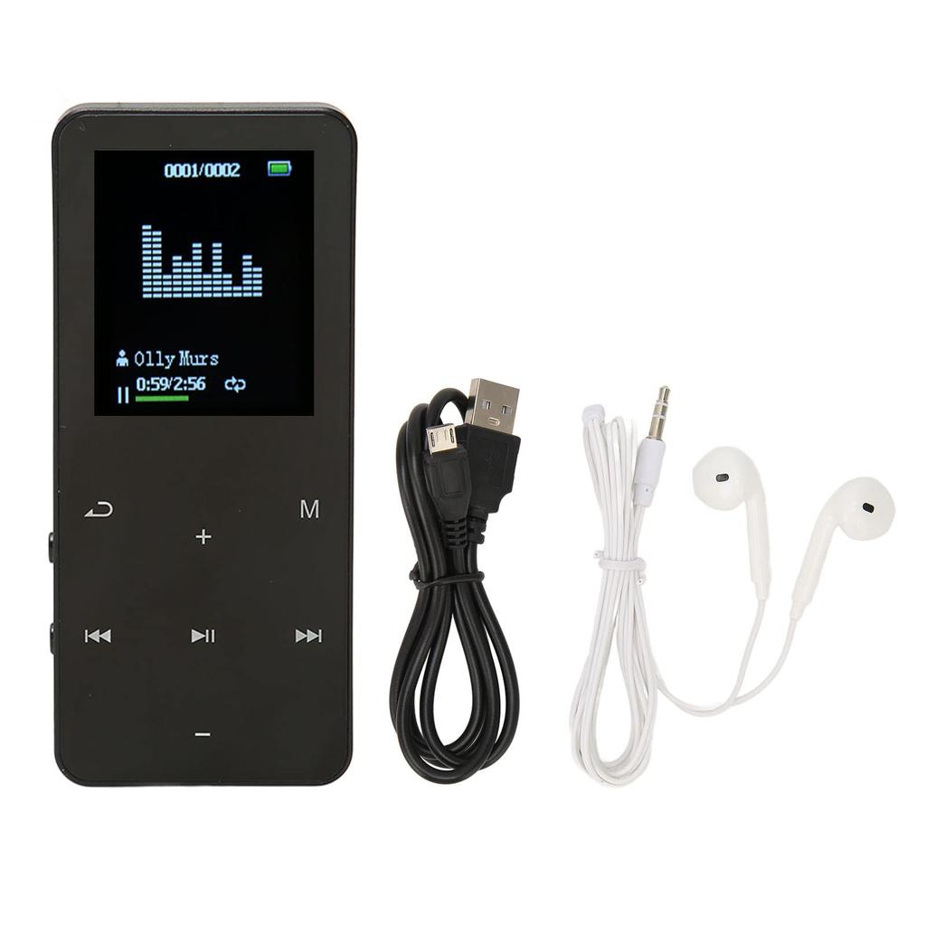 8GB Bluetooth MP3 Player, Portable HiFi Sound MP3 Music Player for Kids, Students, and Seniors, Digital Audio Player, Gift (Black)