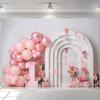 LS Pink Balloon Party Backgrounds Birthday Cake Smash Adult Family Photography Props Child Baby Decors Photo Studio Backdrops