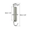 Motorcycles Universal Exhaust Pipe Spring 63mm 2.5" Stainless Steel Exhaust Pipe Spring Hook Modified Accessory