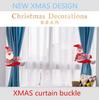 Christmas Home Curtain Decoration With Cute Doll Clasp Classic Style Ideal For Christmas Gifts Made Of Cloth