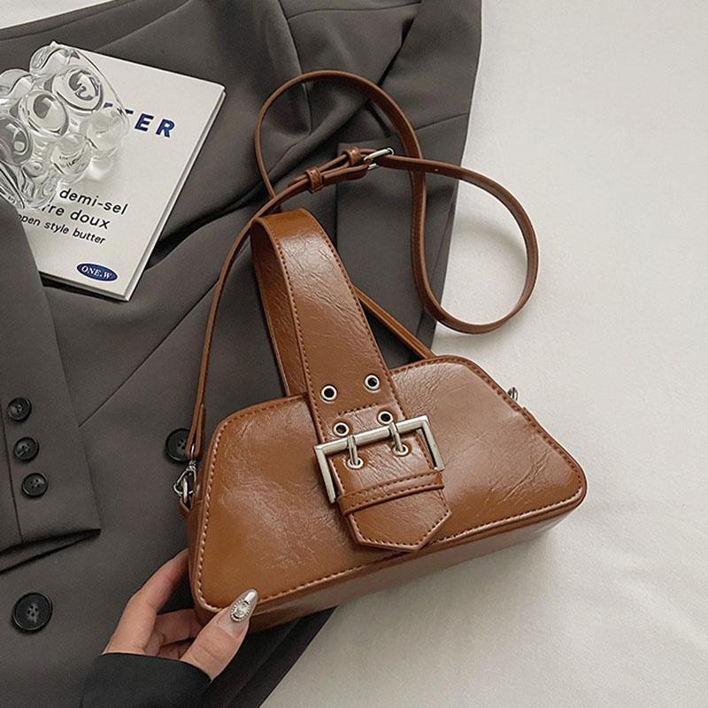 Módní ruční malá čtvercová taška pro ženy Nové korejské jednoduché PU kožené tašky přes rameno pro ženy dojíždějící crossbody peněženky