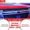 For Ford Maverick —2024 Carbon Fiber Rear Trunk Outer Decoration Car Interior Accessories Cover Trim Sticker Modification