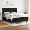 3136615 vidaXL Divan Bed with Mattress Black 180x200 Cm Fabric