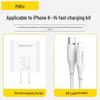 PISEN 30W PD Fast Charger with Type-C Cable for Apple 15 Pro Max and Android Devices