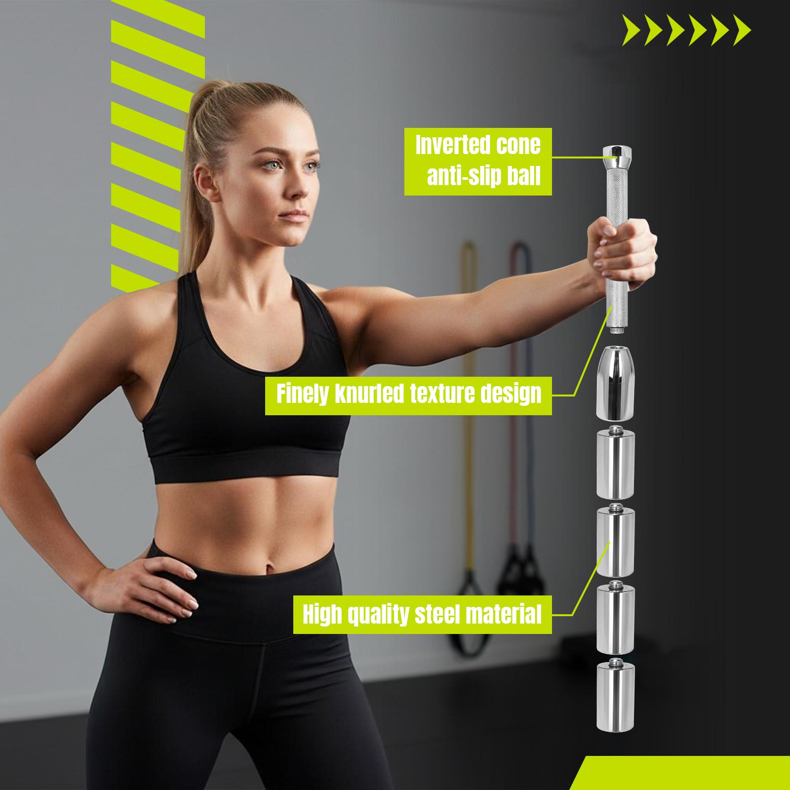 Adjustable Dumbbell Multi-Purpose Strength Training Macebell Clubbell Wear Resist for Exercise Grips & Forearms Workouts United States