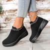 2025 New Plus Size Women's Vulcanized Sneakers Mixed Color Slip On Breathable Casual Outdoor Sports Comfortable & Hot Sale Shoes