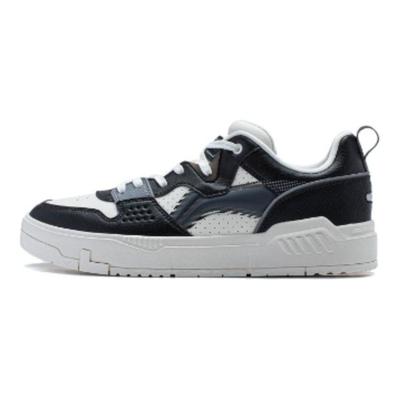 Li Ning Common Anii '80 Confortabili Versatili Ușori Durabili Pantofi Casual cu Top Jos Bărbați sneaker Negru Alb AGCU007-2