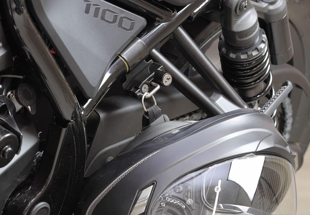 Kijima Motorcycle Helmet Lock Holder Frame Clamp Type Steel Black Finish HONDA 32 REBEL1100/DCT 303-1608