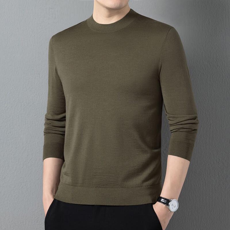 

Firstview Men s Pure Wool Mock Neck Sweater FV25D1565 M
