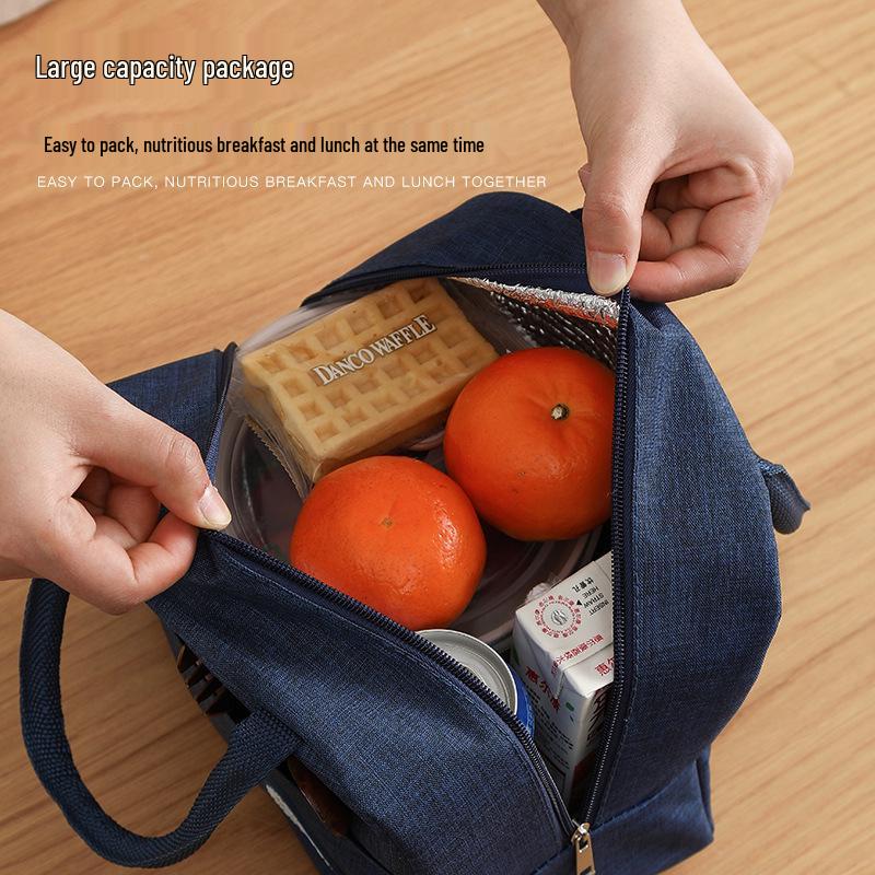 Insulated Bento Tote Lunch Bag - Waterproof, Oilproof, and Thickened for Students & Office Workers