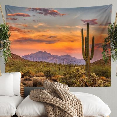 Heimdeko Naturlandschaft Gedruckter Polyester Wandteppich Wandbehang Schlafzimmer Wohnzimmer Deko Hintergrundstoff tapiz