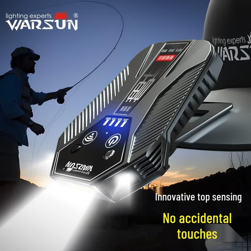 WARSUN Cicada Sensor Clip-on Fishing Headlamp