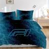 F1 Bedding 3 Piece Set HD Print Duvet Cover Pillowcases for Teens Adult Bedroom Decoration Christmas Gift