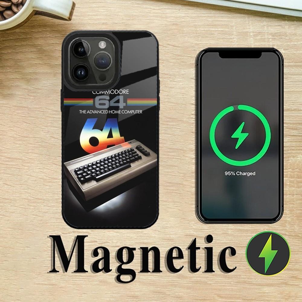 

Commodore 64 Phone Case For iPhone 16,15,14,13,12,11,Plus,Pro,Max Mini Magsafe Magnetic Wireless Charging iPhone15pro
