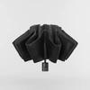 Automatic UV Protection Windproof Umbrella with 168 Reinforced Ribs & Wooden Handle for Sunny/Rainy Days