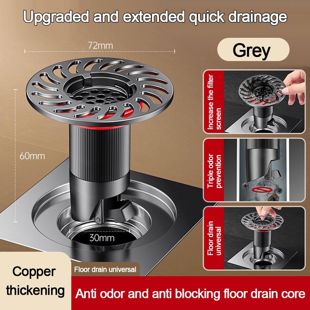 Insect Proof Floor Drain Core Metal Basin Drain Filter Removable Seal Stopper  Water Drain Supplies