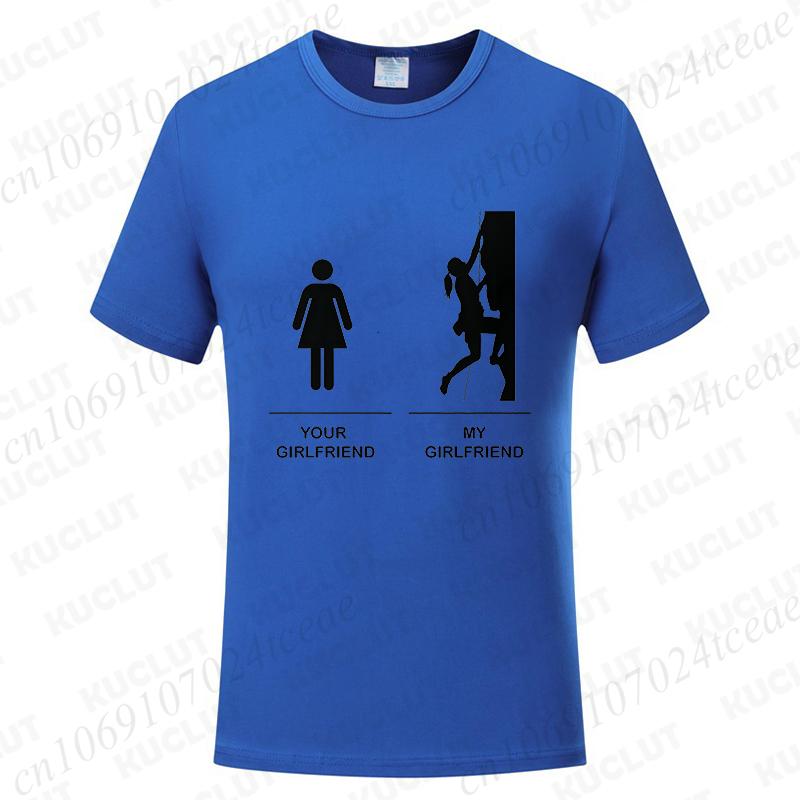 Funny T-shirts Men Women Summer Tshirt Tops Short Sleeve Rock Climbing Graphic T Shirt Fashion Casual Female Clothing Gift