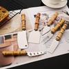 4/5/7-piece Cheese Knife Set Stainless Steel Silverware Set Bamboo Handle Utensils Hostess Serving Set for Buffet Home