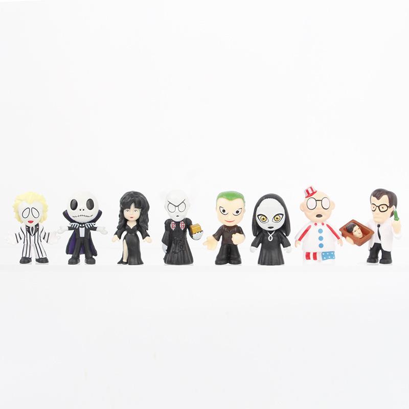 24 Styles Halloween Horror Doll Figures: Chainsaw, Chucky, Raven, Clown, Scream for Cake & Car Decoration