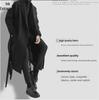 Knielange Woll-Windjacke im japanischen Stil für Herren: Dick, warm, trendig, locker sitzende koreanische Version.