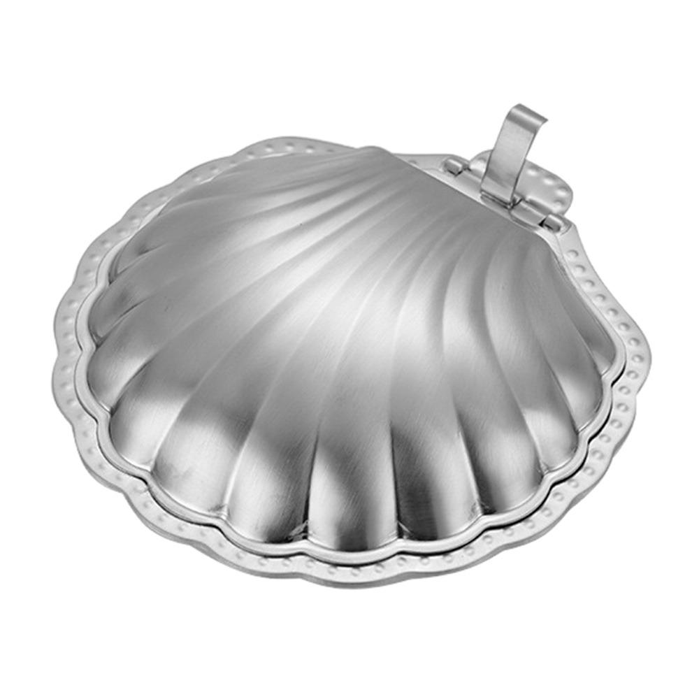 Shell Shape Fruit Snack Dish 304 Stainless Steel Snack Disc Creative Dessert Plate  Home