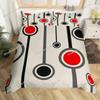Zebra Muster Bettbezug Set King Size Abstraktes Streifen Tiermuster Bettwäsche Set Geometrische Linien Modern Polyester Bettdeckenbezug