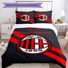 Ac Milan Pas je naam aan Beddengoed Set Ademend Dekbedovertrek met Kussenslopen Huisdecoratie Verjaardagscadeau